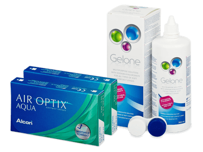 Air Optix Aqua (2x3 lente) + Gelone Solucion 360 ml
