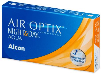 Air Optix Night and Day Aqua (3 lente) - Monthly contact lenses