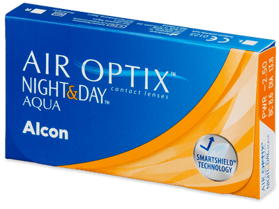 Air Optix Night and Day Aqua (3 lente) - Monthly contact lenses